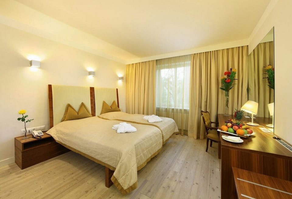 Classic Double Room | Minibar, in-room safe, desk, blackout drapes