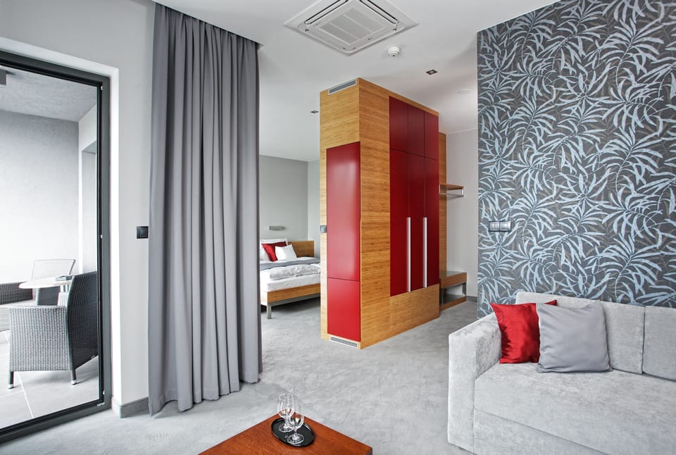 Premium Double Room, Balcony | Living area