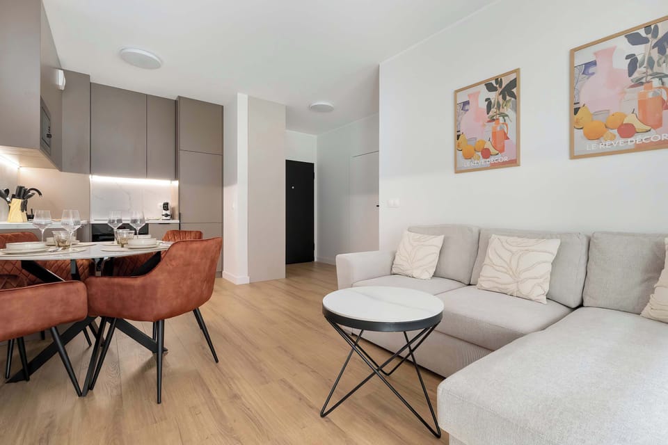 You can relax on the sofa, which can be turned into a double bed.