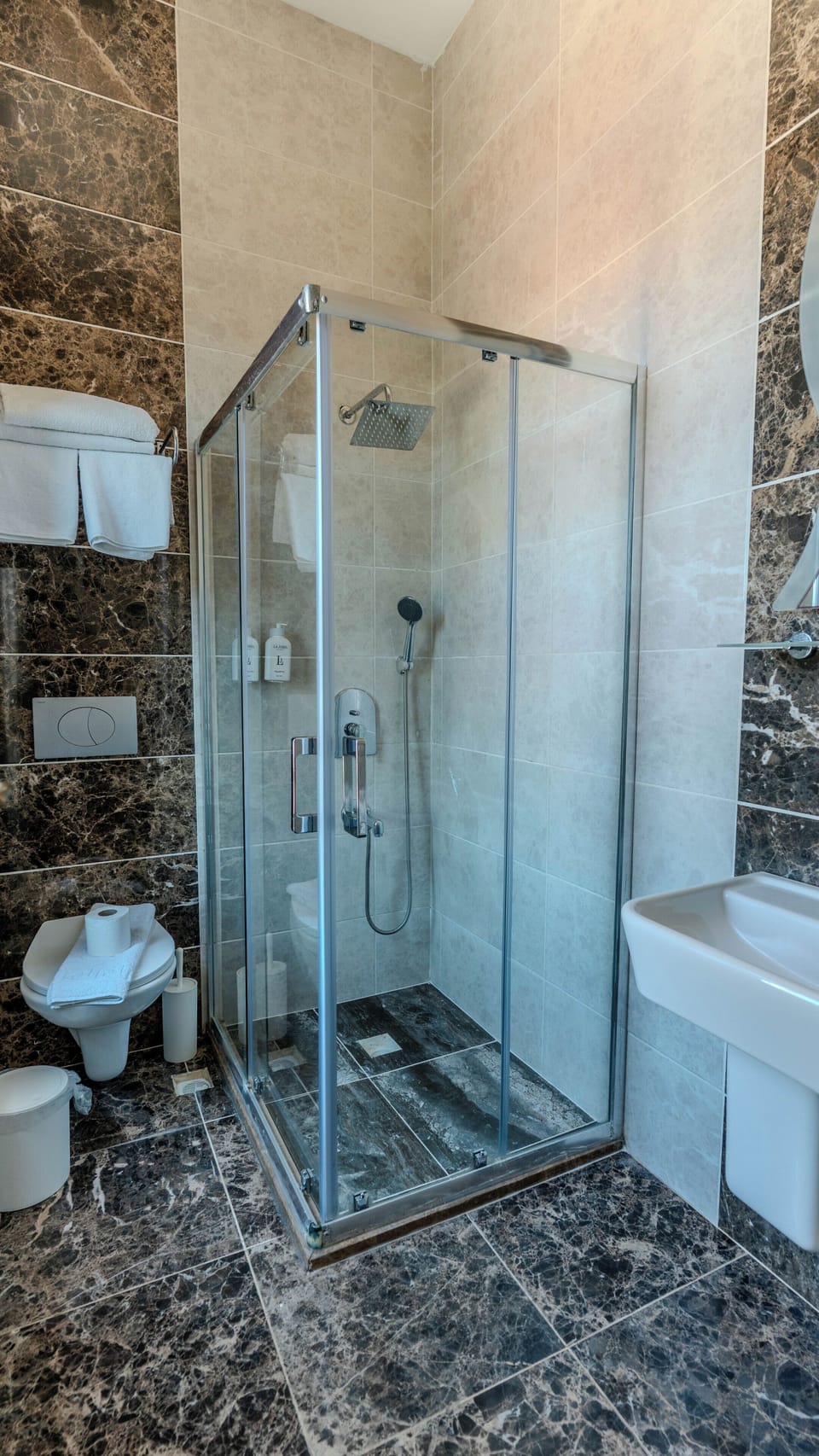 Standard Double Room, City View | Bathroom | Shower, hair dryer, towels, soap