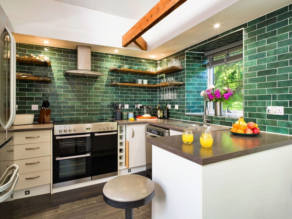 Kitchen, Interior Design, Countertop, Wall, Flooring, Kitchen Appliance, Floor, Furniture, Major Appliance, Cabinetry