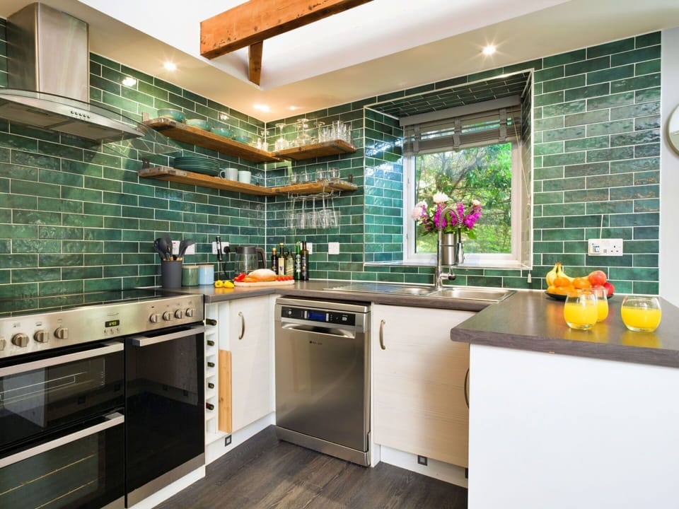 Kitchen, Flooring, Countertop, Interior Design, Kitchen Appliance, Floor, Major Appliance, Tile, Cabinetry, Furniture