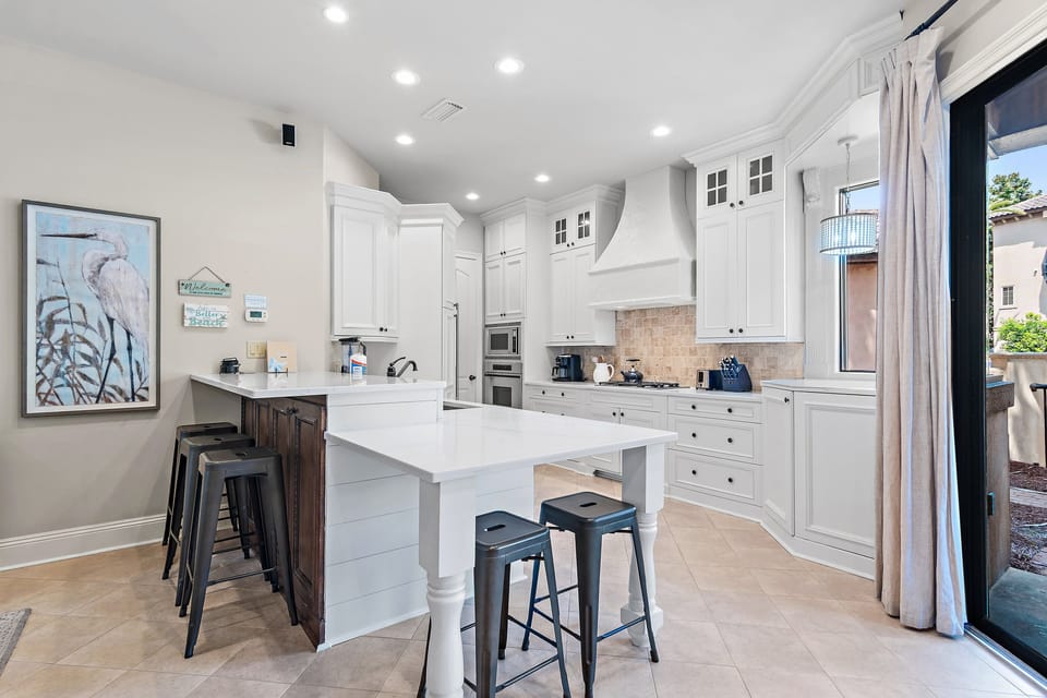Gourmet Kitchen with Large Island Seating