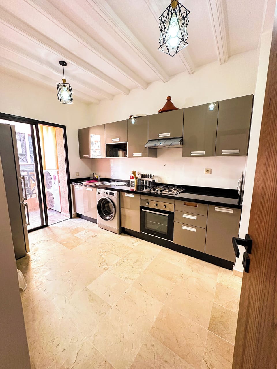 Deluxe Apartment, Housekeeping, Poolside | Private kitchen | Shared fridge, shared microwave
