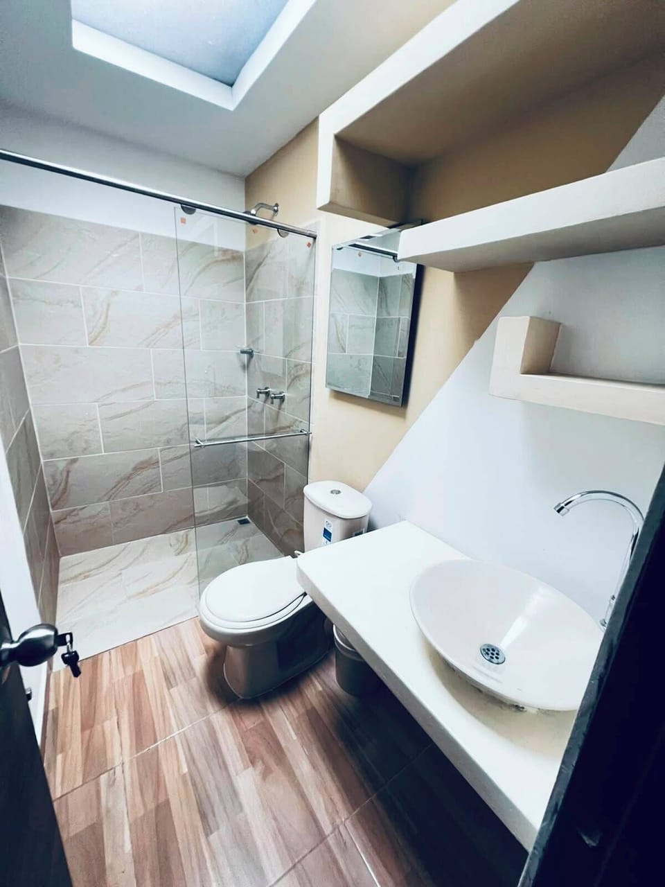 Family Room, Garden View | Bathroom | Shower, towels, soap, toilet paper