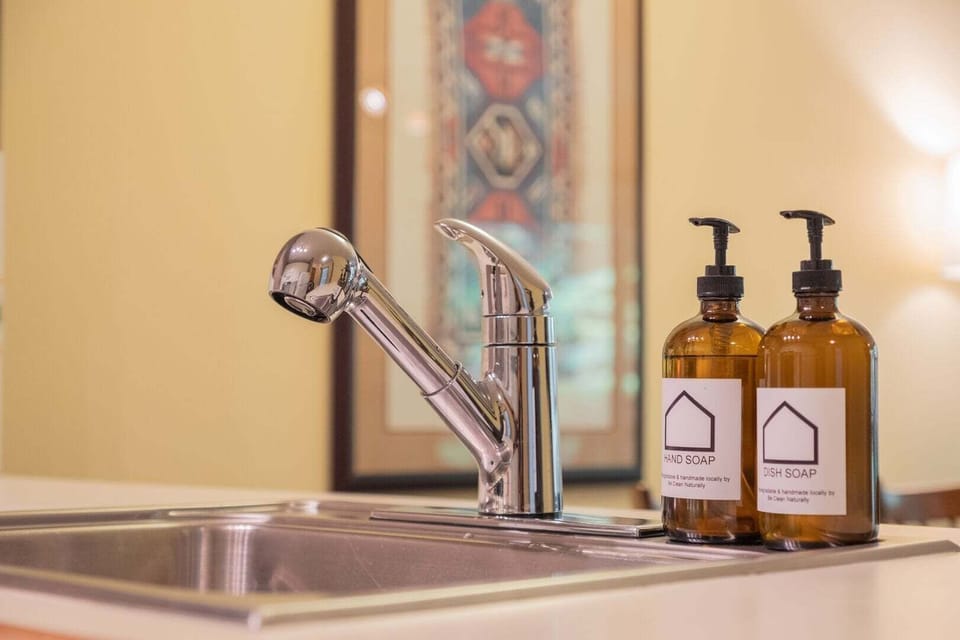 Complimentary hand and dish soap