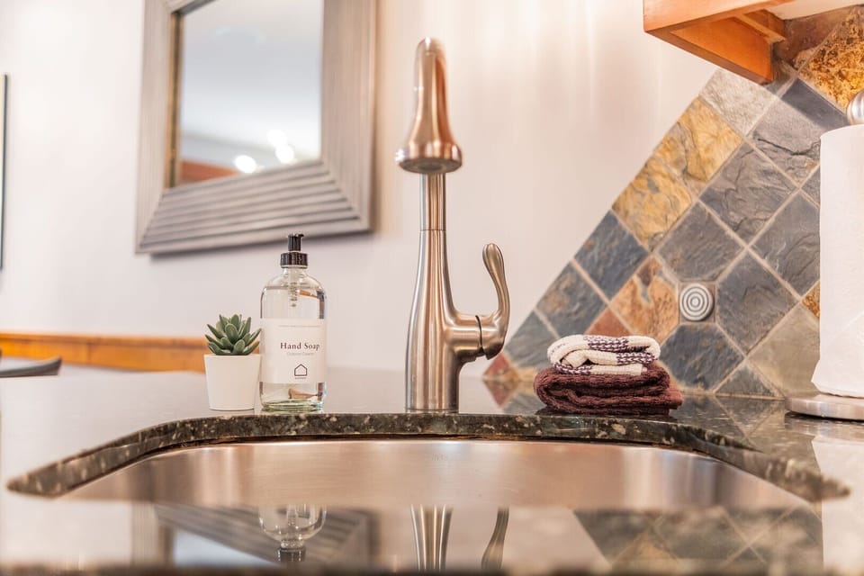 Complimentary hand and dish soap