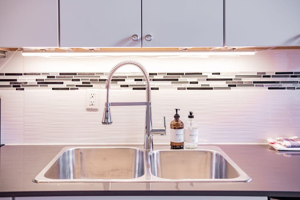 Complimentary hand and dish soap