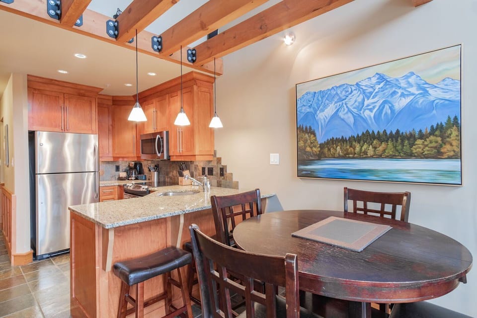 Dining and kitchen area