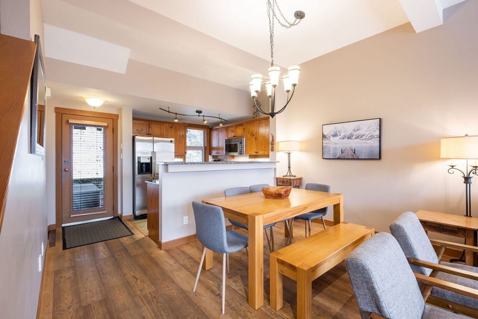 Dining and kitchen area