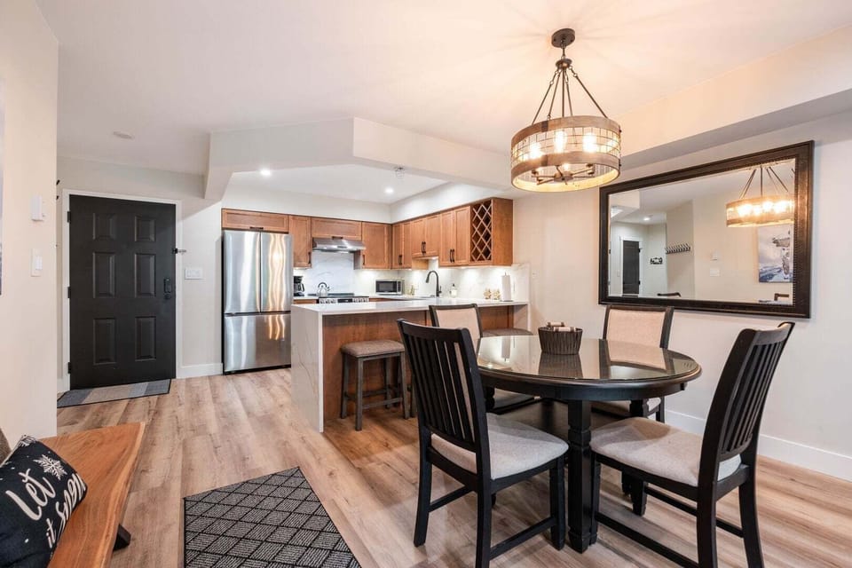 Dining and kitchen area