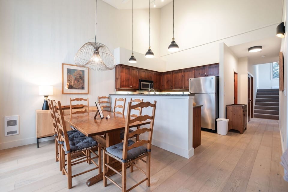 Dining and kitchen area