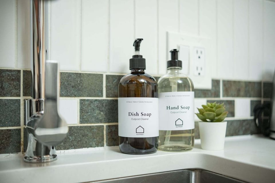 Complimentary hand and dish soap
