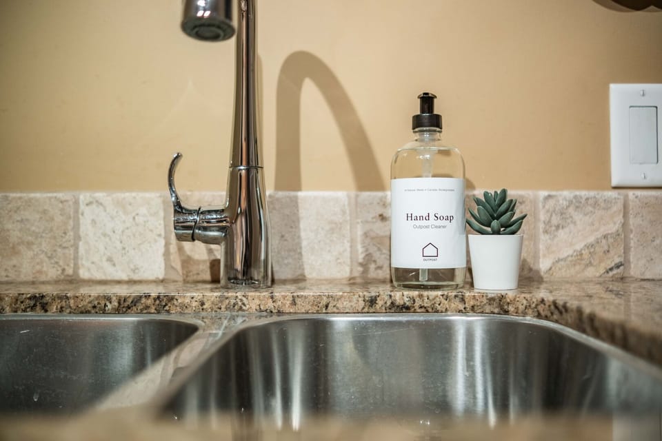 Complimentary hand and dish soap