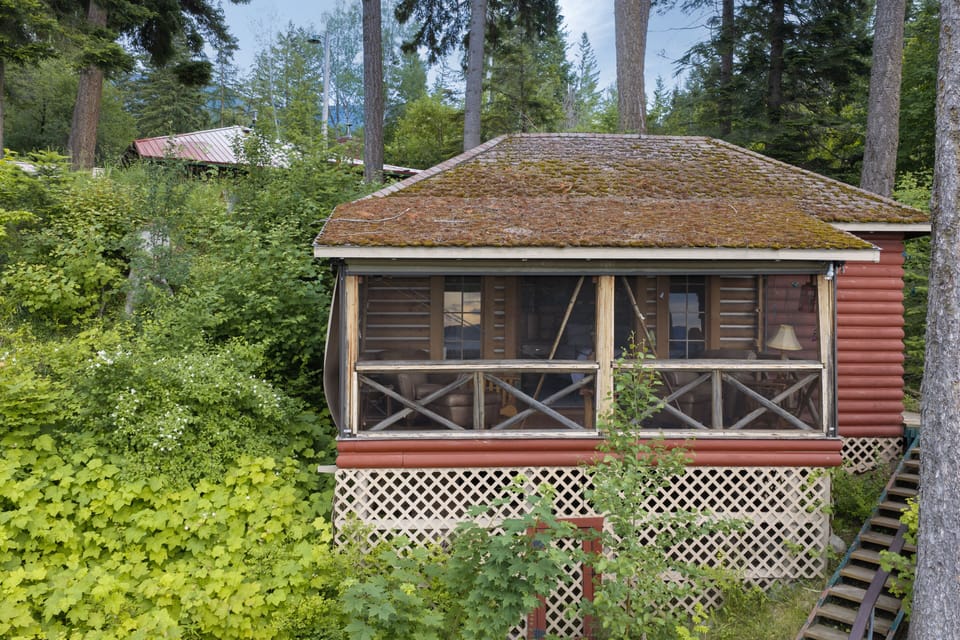 Exterior of cabin.