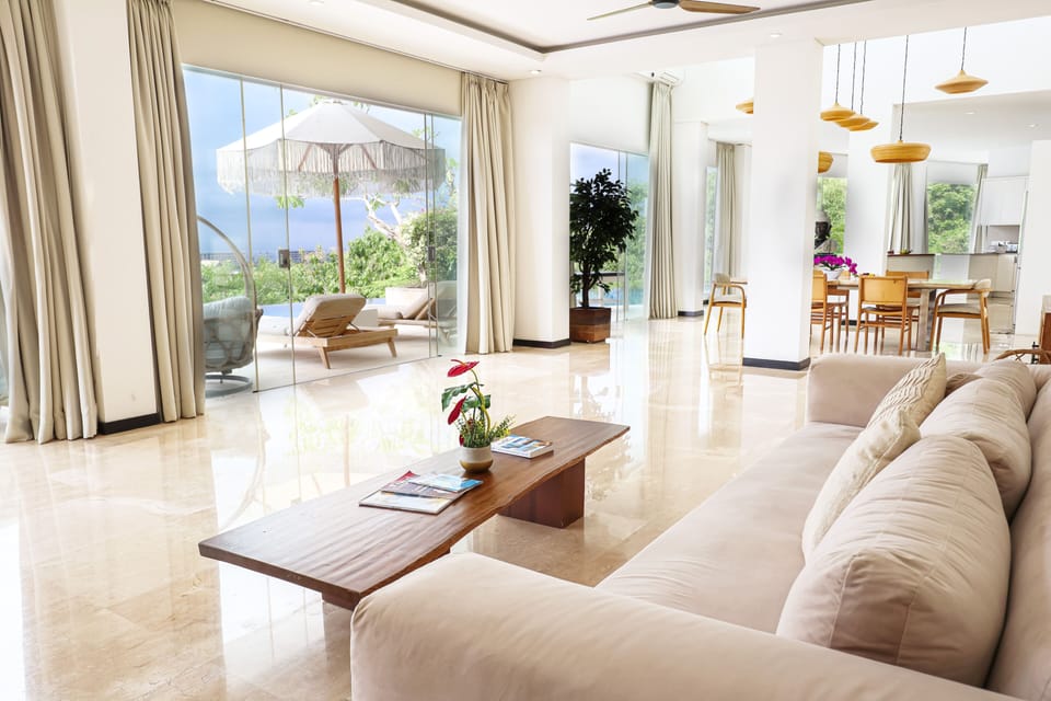 Villa, 6 Bedrooms, Ocean View | Living area | 36-inch LCD TV with cable channels