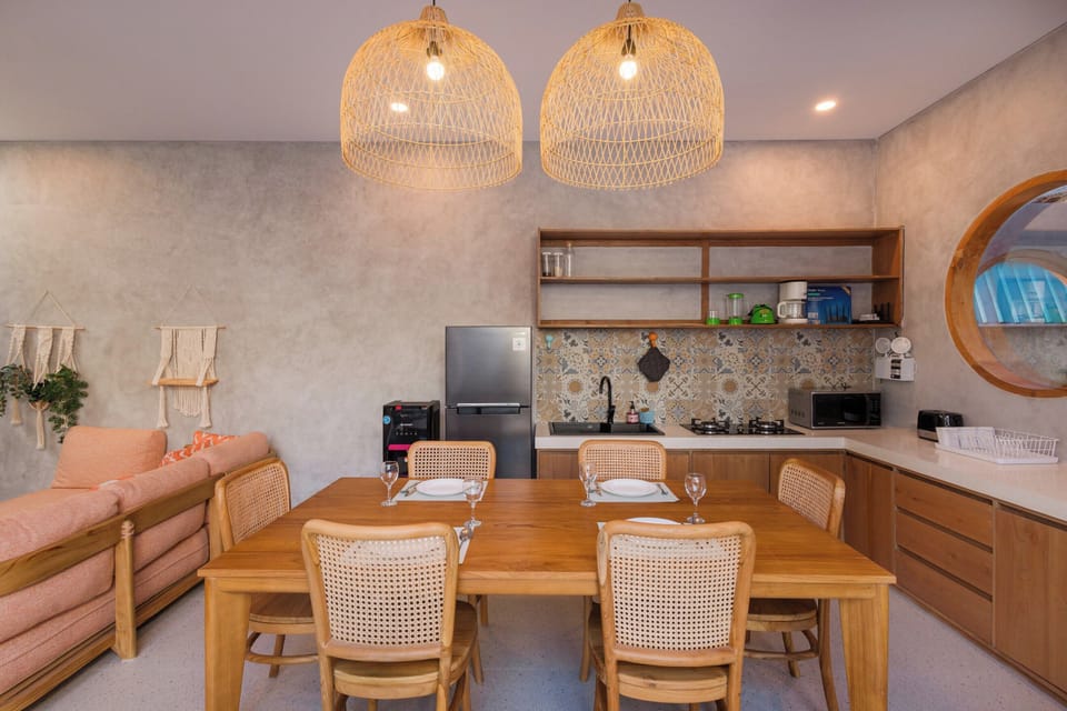 Villa | Private kitchen | Coffee/tea maker, fridge, microwave, toaster