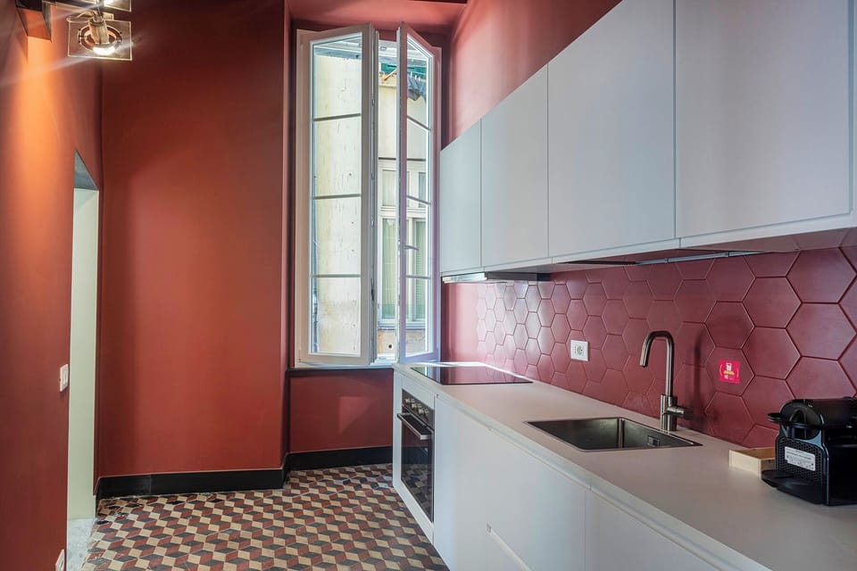 Apartment, Balcony | Private kitchen | Espresso maker, electric kettle