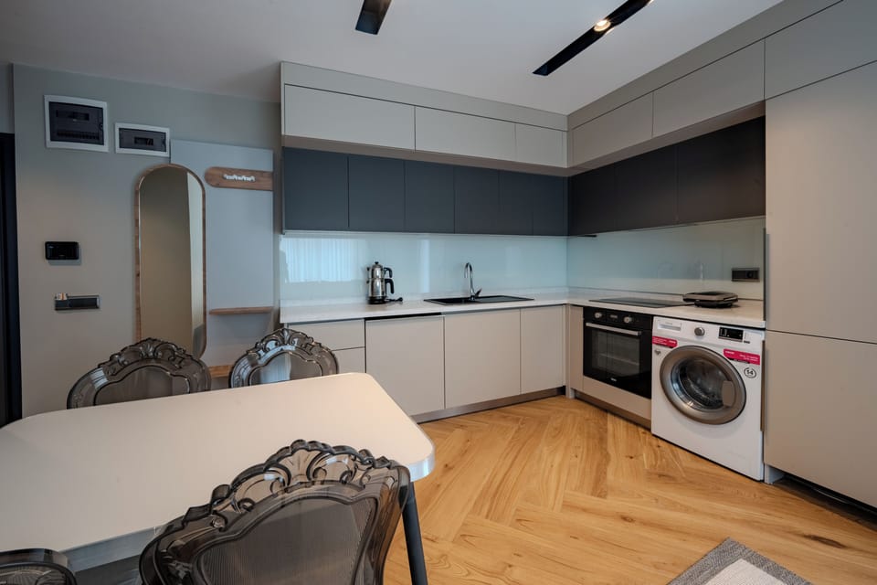 Standard Suite, Balcony | Private kitchen | Fridge, oven, stovetop, dishwasher
