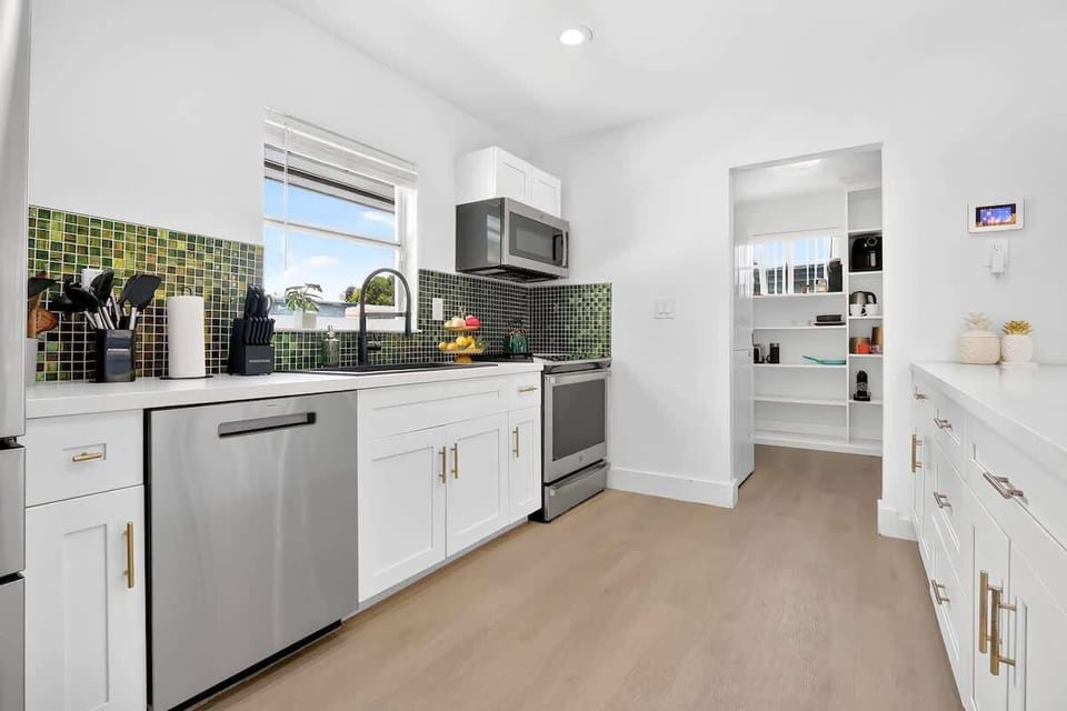 Fully equipped kitchen with everything needed for home-cooked meals