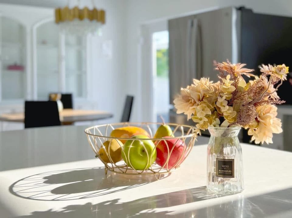 Dining table with seating for four guests