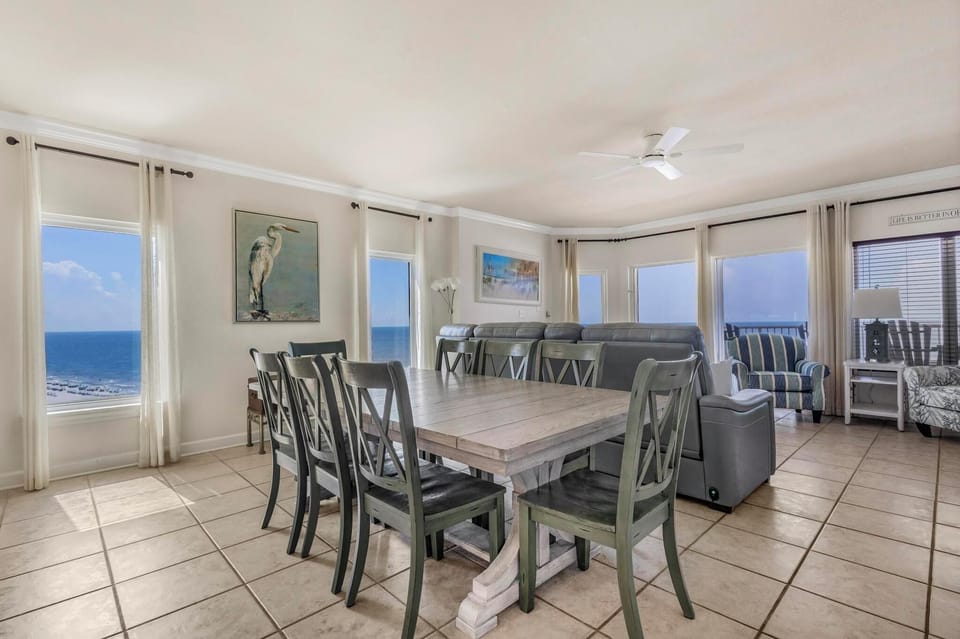 Dining and living space