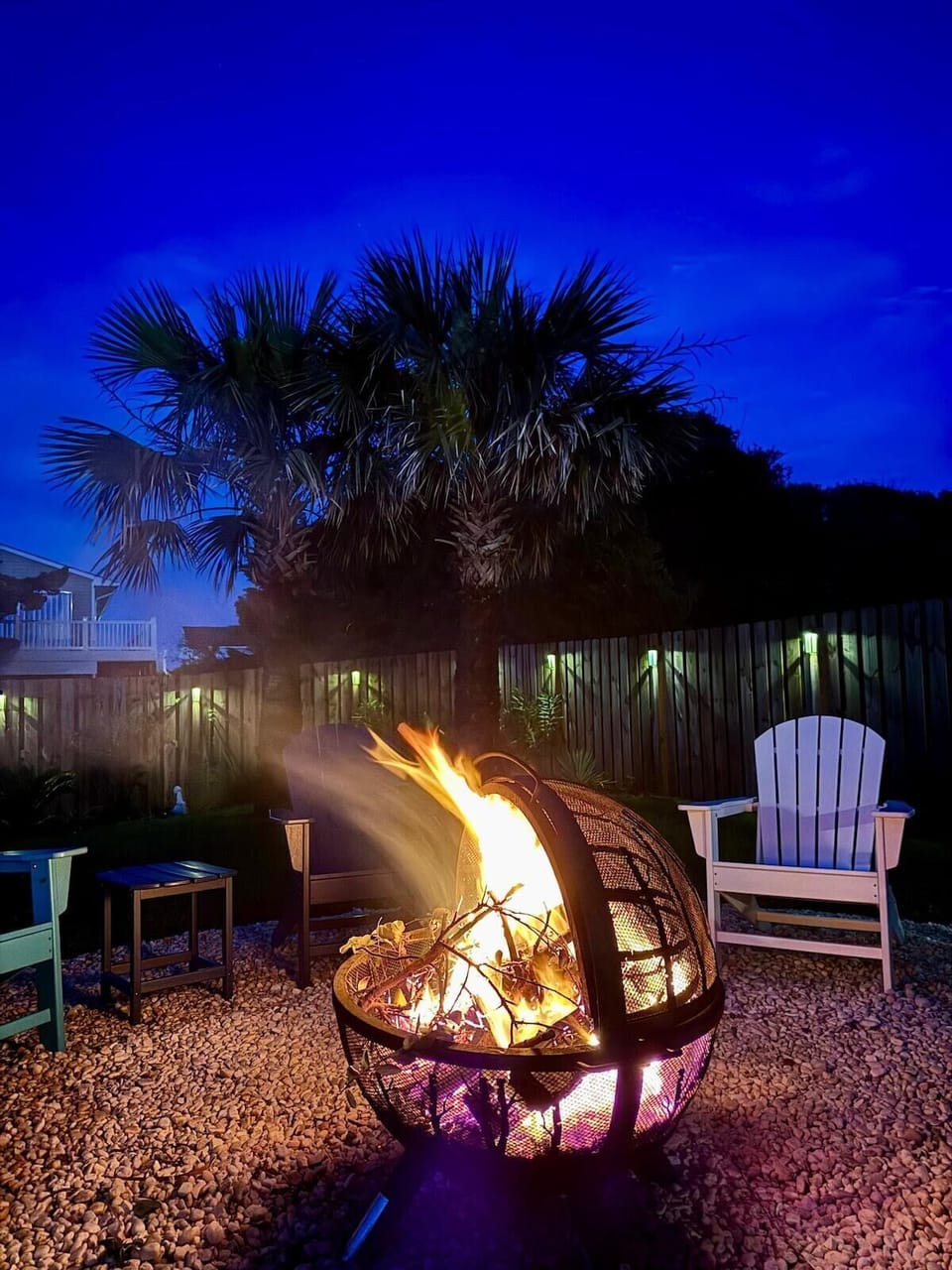 Night firepit
