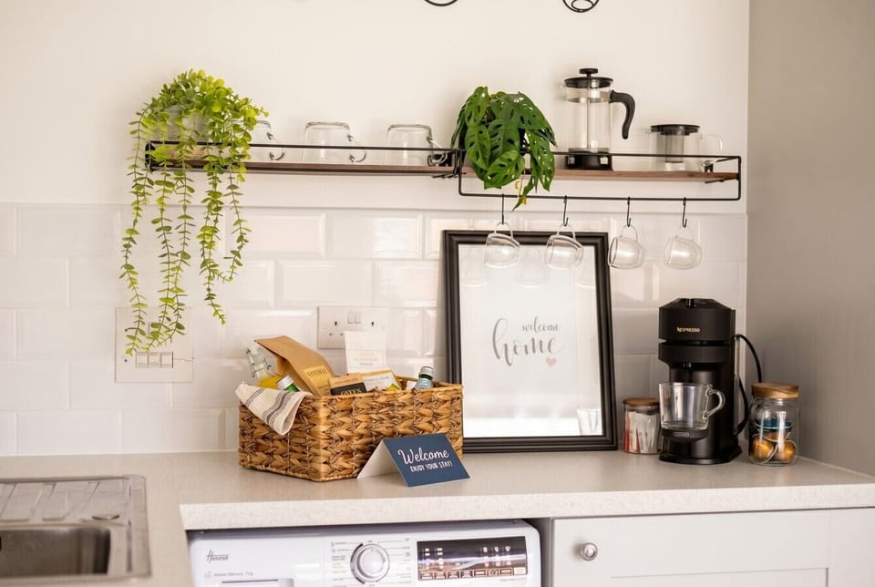 Your own coffee station with Nespresso, welcome treats and homely touches.
