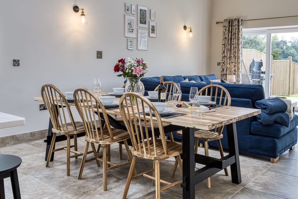 The dinning area is thoughtfully designed for entertaining