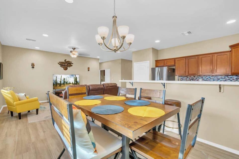 Dining table for 6.