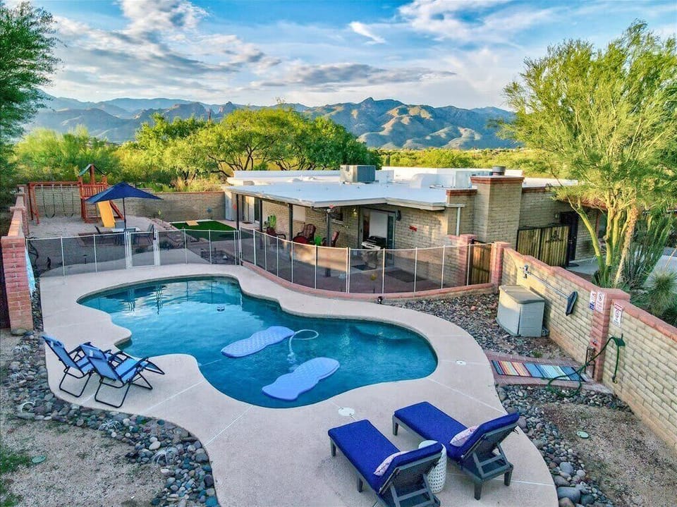 Spacious backyard with lots to offer!