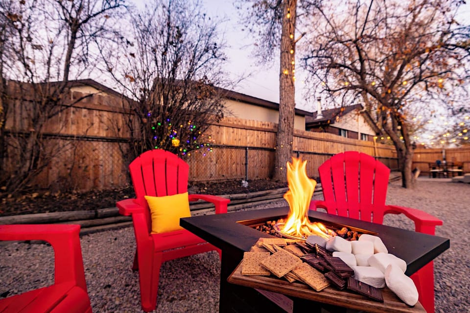 Bring the s'mores fixings, stories, and laughter — the ambiance is on the house.