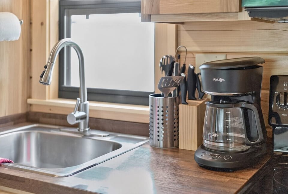 Kitchen | Coffee Maker | Stainless Steel Sink