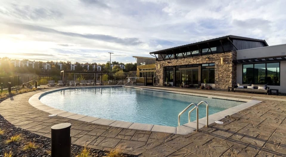 Resort-style community pool just steps from your door.