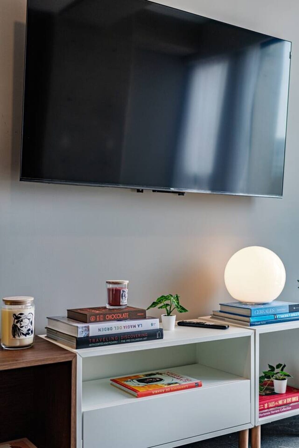Thoughtfully curated décor and modern artistic details throughout the home.