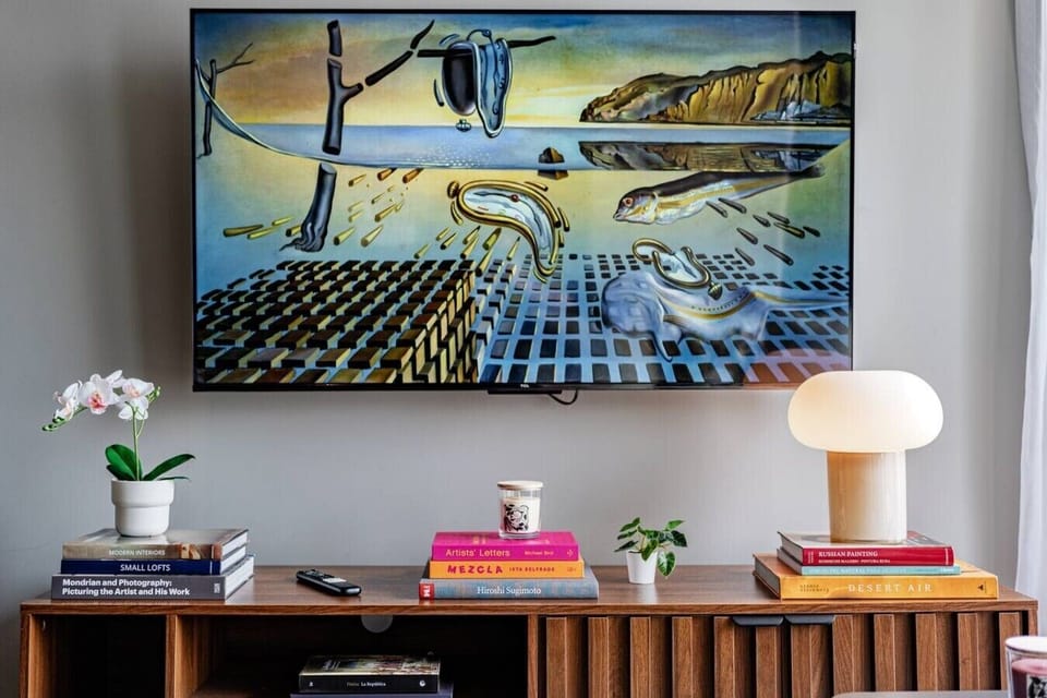 Thoughtfully curated décor and modern artistic details throughout the home.