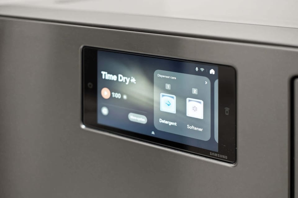 Touch screen washer/dryer 
