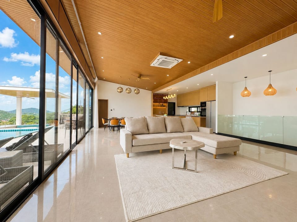 House, 6 Bedrooms, Ocean View | Living area