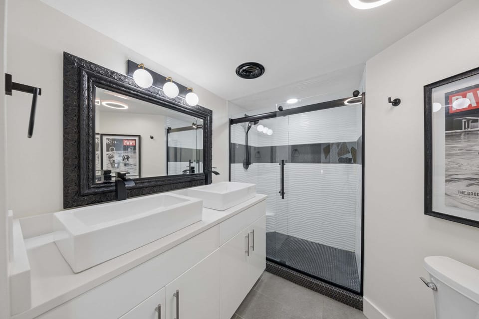Sleek, spa-inspired bathrooms await