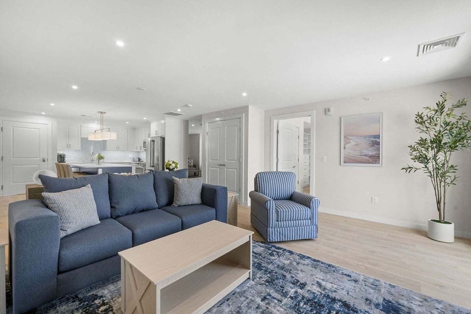 Open concept living room and kitchen