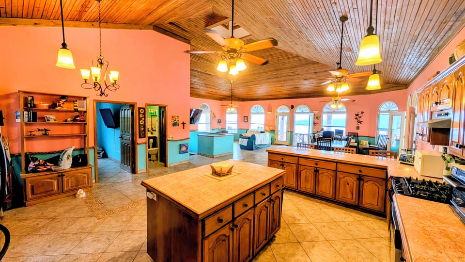 View of the Crown Suite's great room from the Kitchen