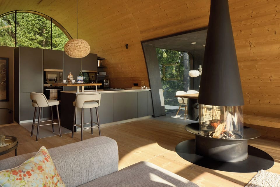 Luxury Chalet, Non Smoking, Mountain View | Private kitchen