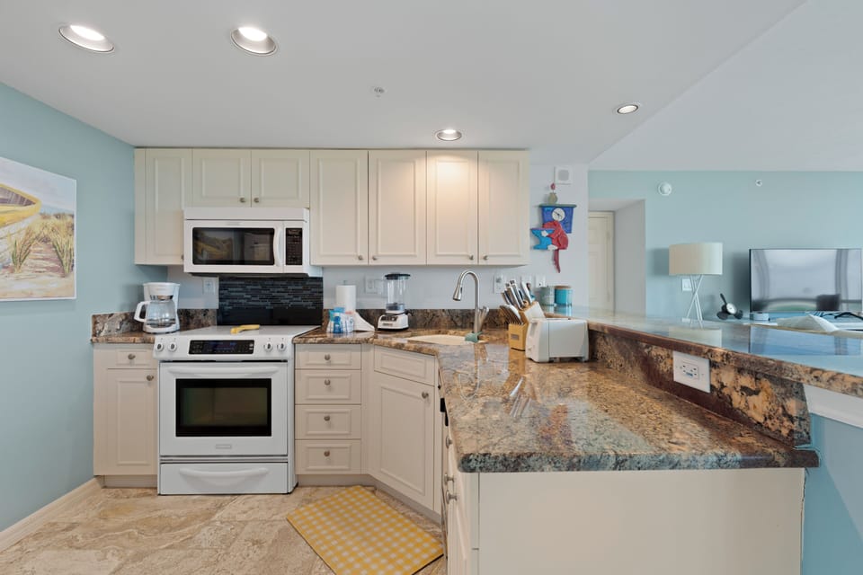 Lots of extra counter space.