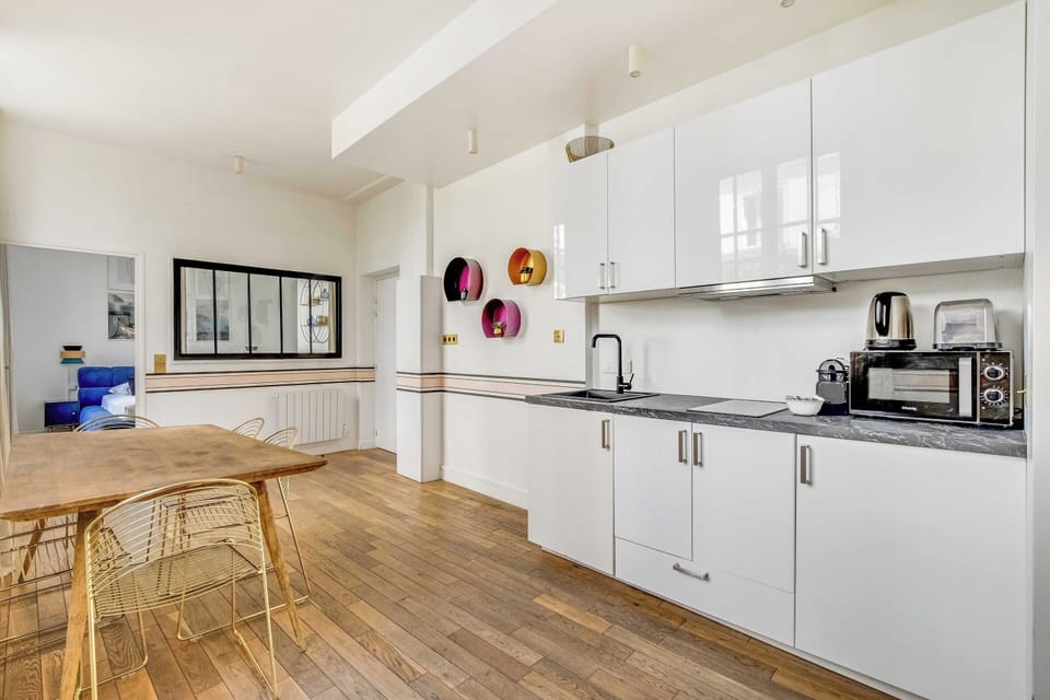 Apartment | Private kitchen | Coffee/tea maker, fridge, microwave, stovetop