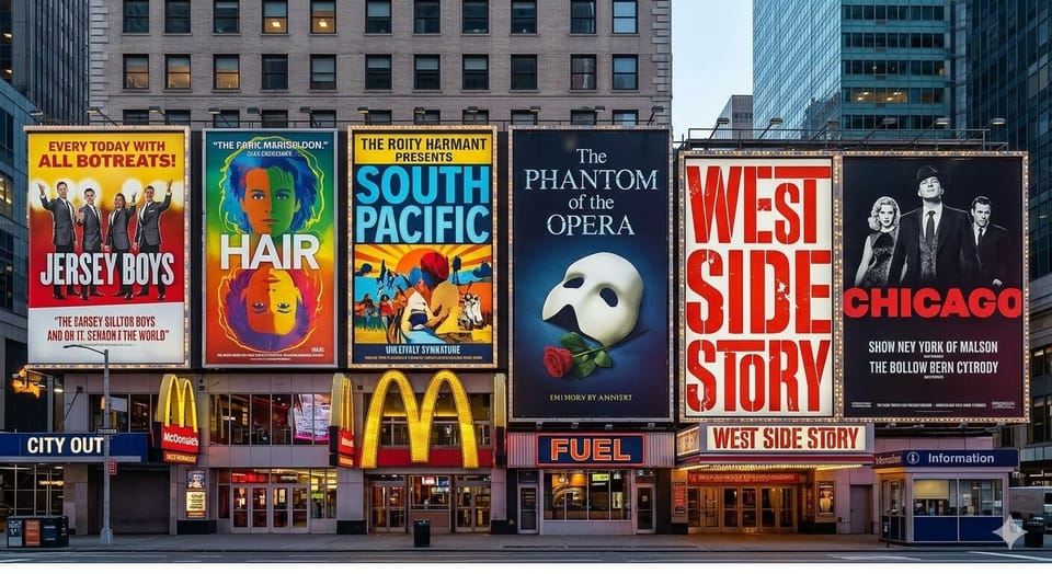 Catch a Broadway Show!
* (Only a 30 mins train ride away!)