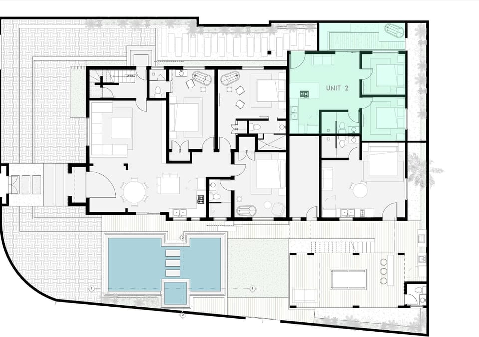 Exclusive Apartment, Courtyard View | Floor plan