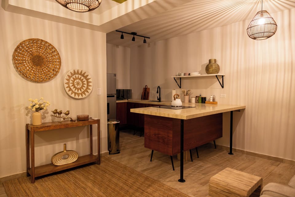 Exclusive Apartment, Courtyard View | Private kitchen | Fridge, microwave, stovetop, dishwasher