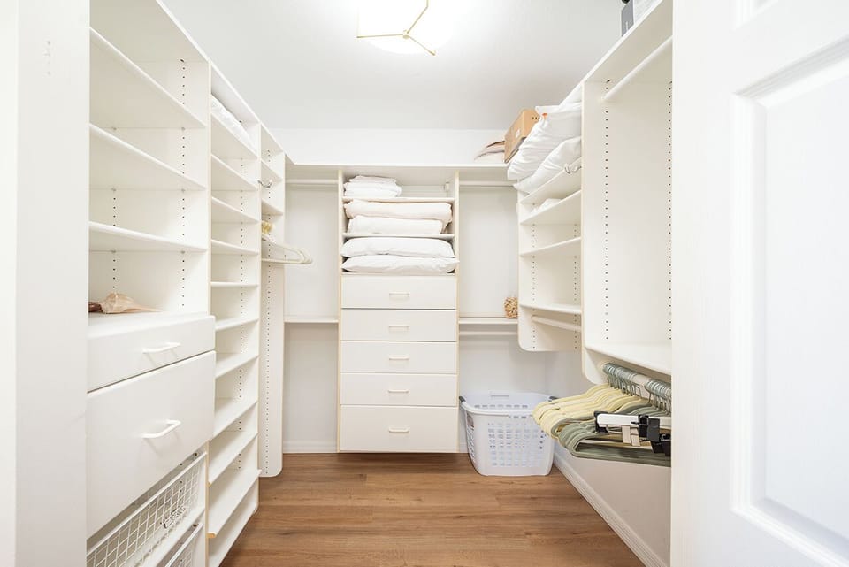 Custom Designed Master Bedroom Closet