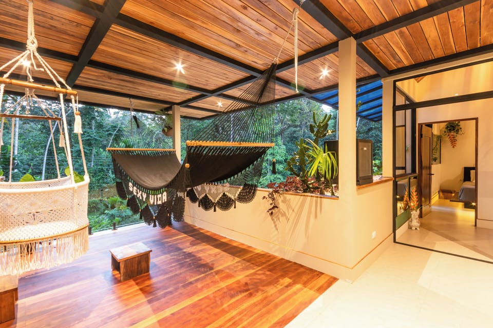 View from the office toward the upper chill lounge, with the Upper Master Suite.