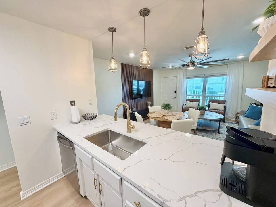 kitchen sink and counter 